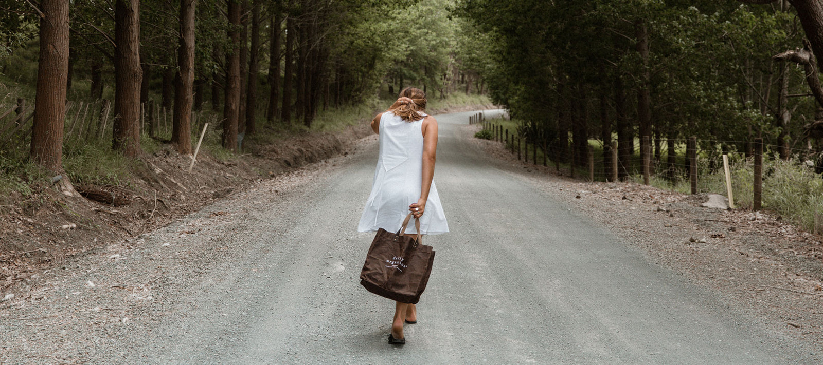 Daily Organics Waxed Canvas Tote Bag