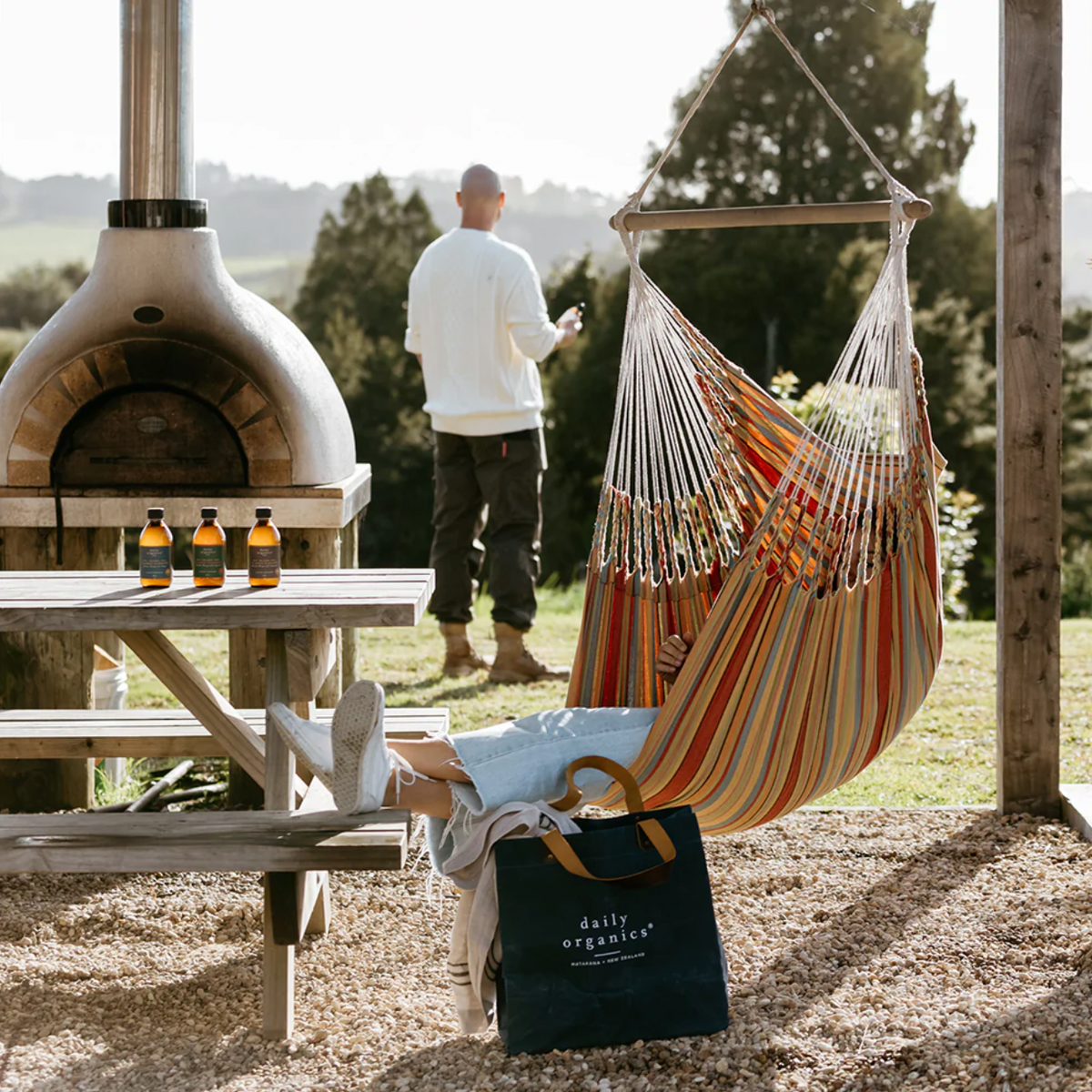 Daily Organics Waxed Tote Bag